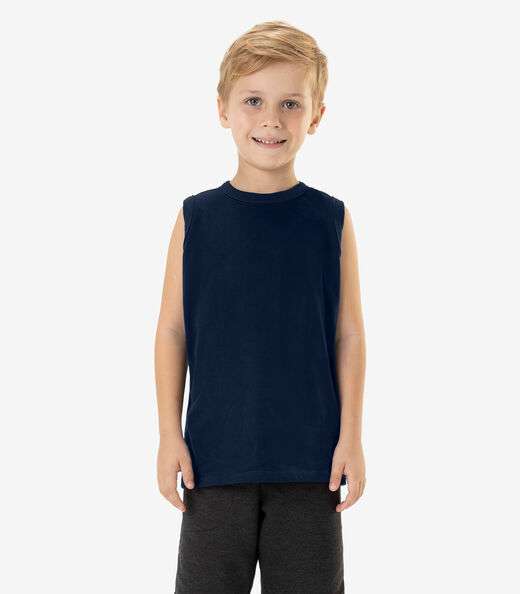 Image_Regata Básica Infantil Masculina Rovitex Kids Azul