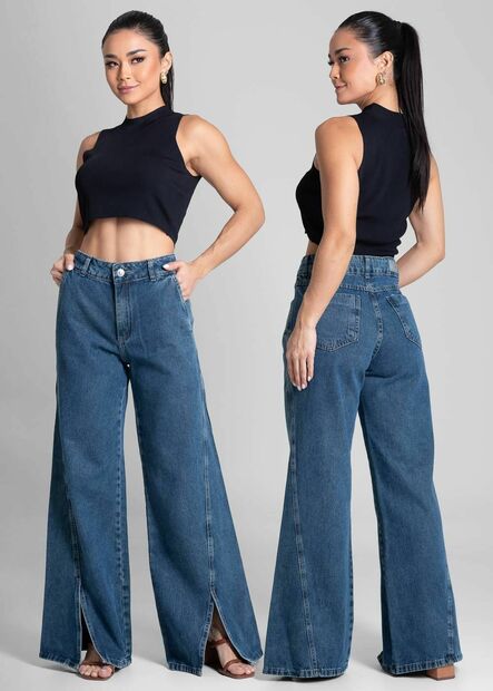 Calça Jeans Sawary Wide Leg - 281716