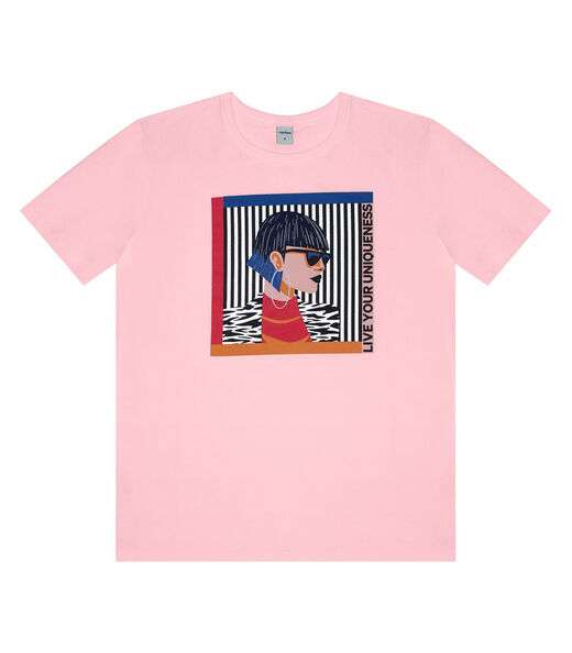 Camiseta Feminina Em Meia Malha Rovitex Rosa