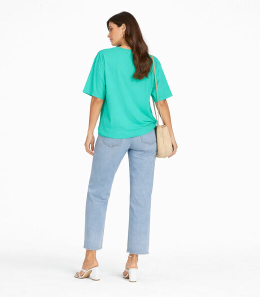 Blusa Feminina Com Mangas Amplas Infinita Cor Verde