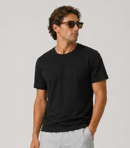 Image_Camiseta Masculina Manga Curta Básica Select Preto
