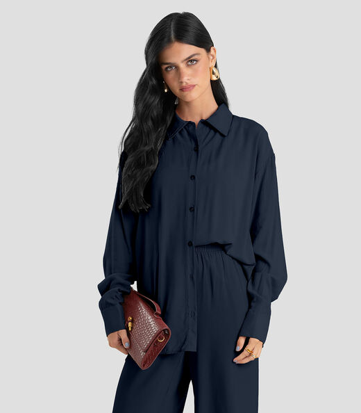 Image_Camisa Feminina Oversized em Tecido Dianna Azul