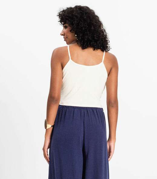 Blusa de alça Infinita Cor Bege