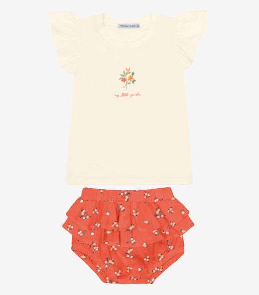 Image_Conjunto Infantil Blusa Com Calcinha Trick Nick Bege
