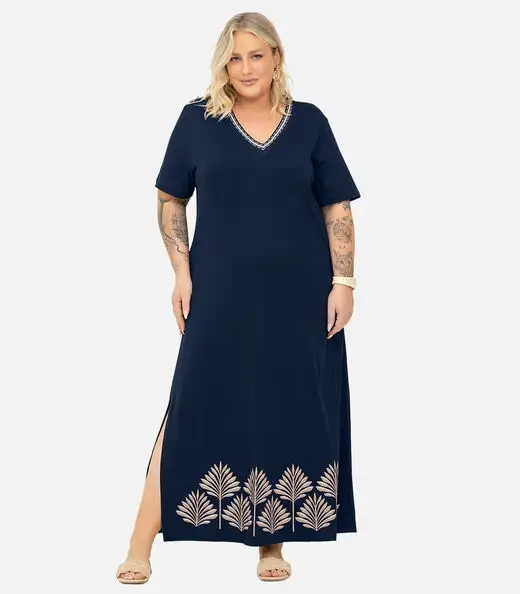 Vestido Super Midi Plus Size Secret Glam