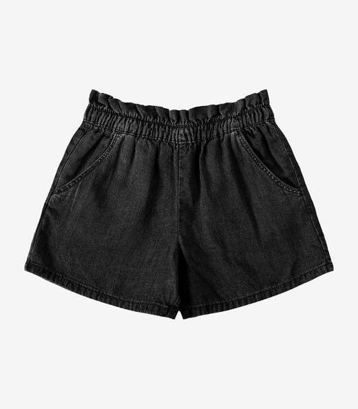 Image_Shorts Infantil Em Liocel Rovi Kids Preto