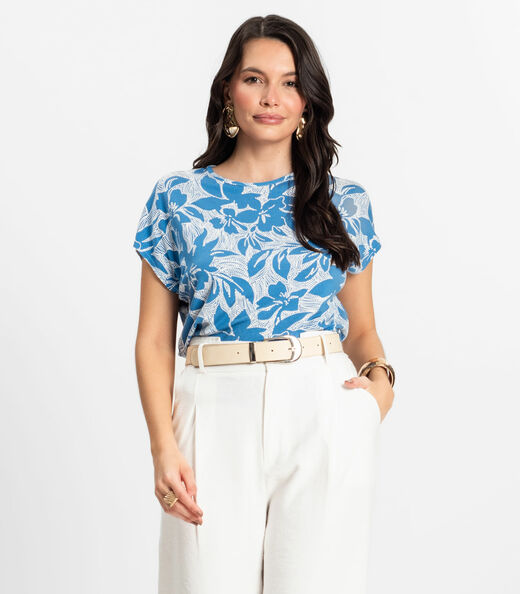 Image_Blusa Feminina em Viscotorcion Rovitex Azul