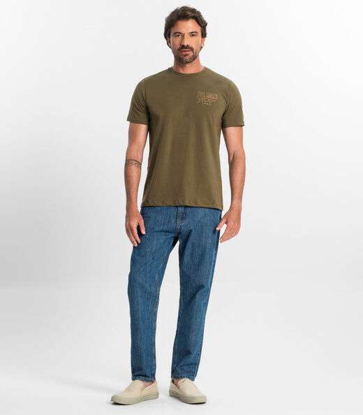 Camiseta Masculina Em Cotton Diametro Verde