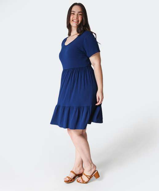 Image_Vestido Plus Size Feminino Babado Marisa Azul
