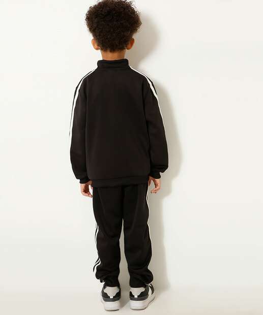 Conjunto Infantil Helanca Listras MR Tam 4 a 10