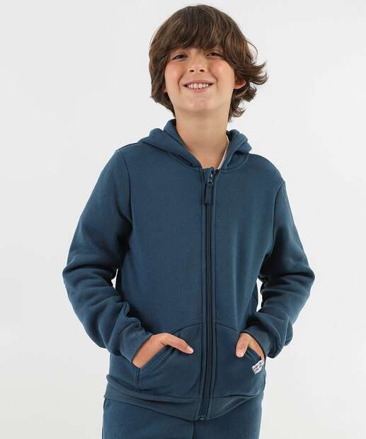 Image_Casaco Juvenil Moletom Flanelado Capuz Marisa Tam 10 a 16 Azul