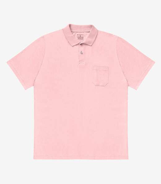 Camisa Polo Plus Size Masculina Diametro Rosa