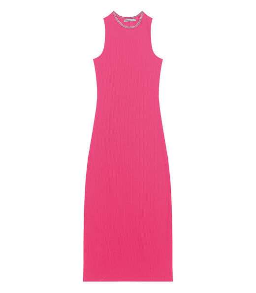 Vestido Midi Longo Feminino Endless Rosa