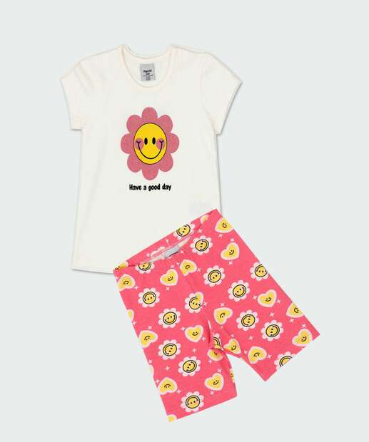 Image_Conjunto Infantil Estampado Manga Curta Marisa Tam 1 a 3 