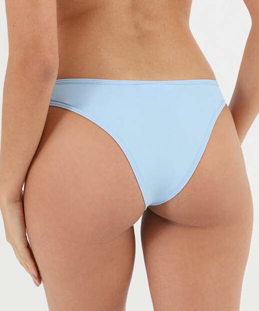 Calcinha Biquíni Listras Tule Marisa Azul