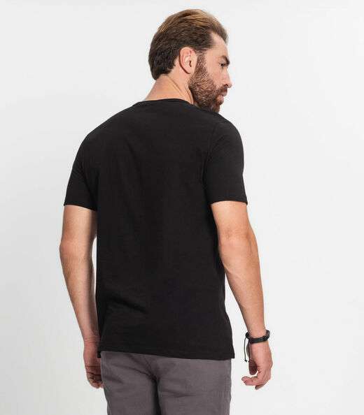 Camiseta Masculina Rovitex Preto