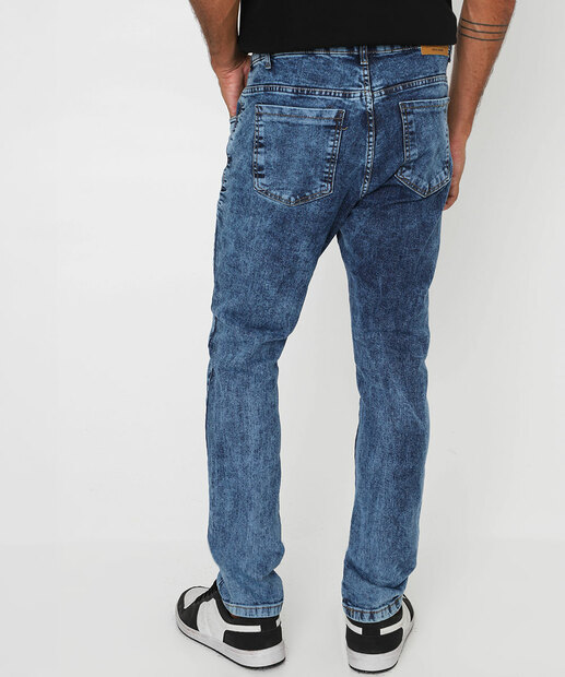 Calça Masculina Jeans Skinny Jezzian Azul