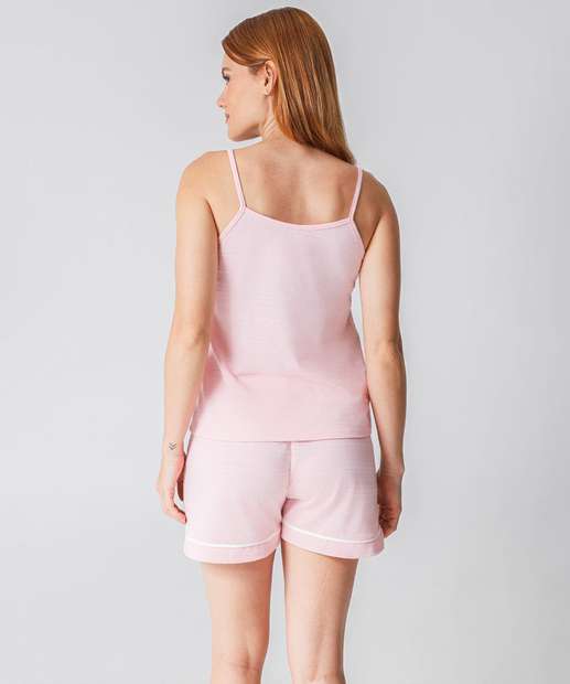 Pijama Feminino Piquet Alças Finas Marisa