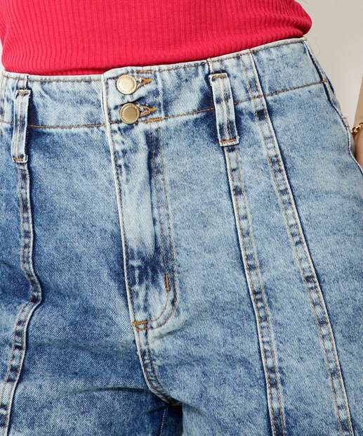 Short Cintura Alta Feminino Zune Jeans
