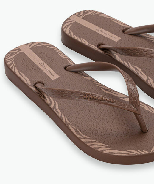 Chinelo Ipanema Feminino Day Marrom