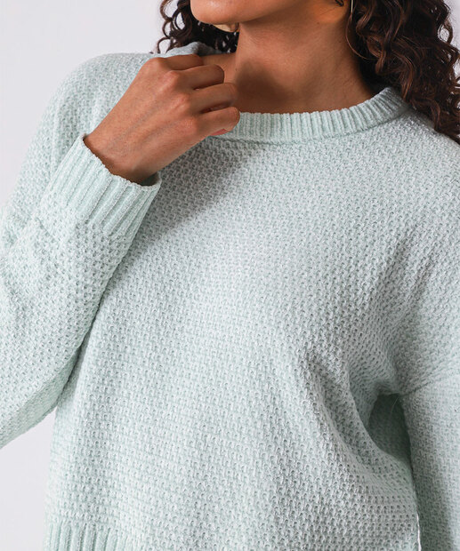 Suéter Feminino Chenille Marisa Azul