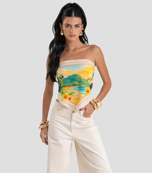 Image_Len?o Feminino em Material Sint?tico Brasil Dianna Amarelo