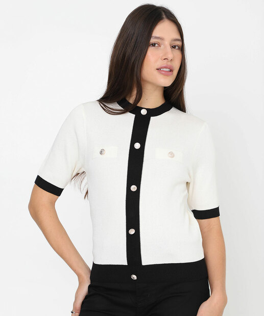 Image_Blusa Feminina Casaqueto Tricot Marisa Off White