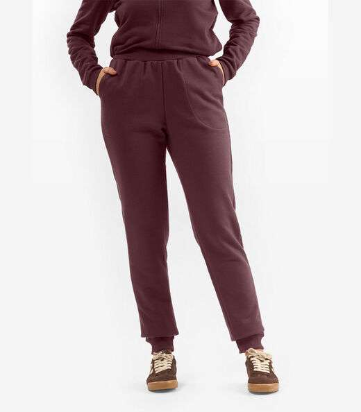 Calça Feminina em Moletom Peluciado Rovitex Vermelho