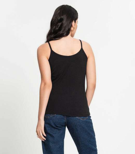 Blusa Feminina De Alça Preto