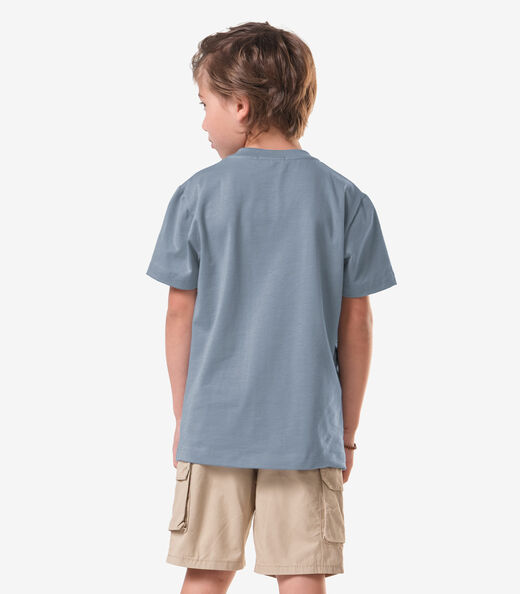 Conjunto Infantil Camiseta Com Bermuda Trick Nick Azul