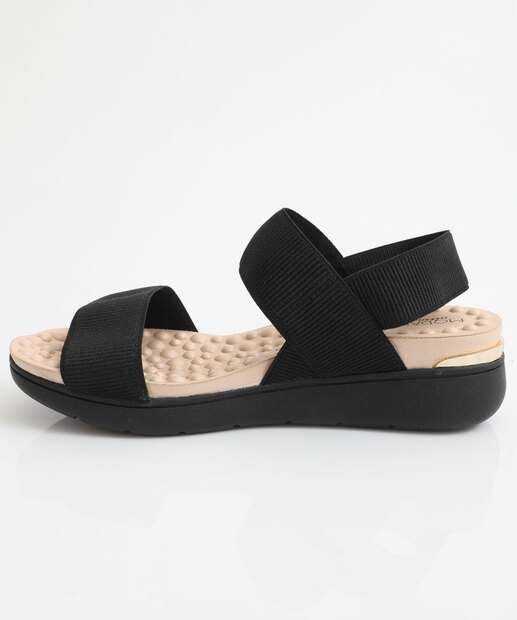 Sandália Feminina Flatform Tiras Modare Preto