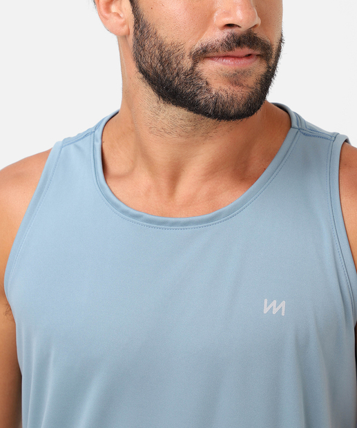 Regata Masculina Dry Fit Fitness MR Azul