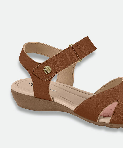 Sandália Feminina Rasteira Modare 7127262 Marrom 