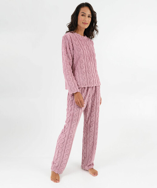 Image_Pijama Feminino Jaquard Manga Longa Marisa Lilás