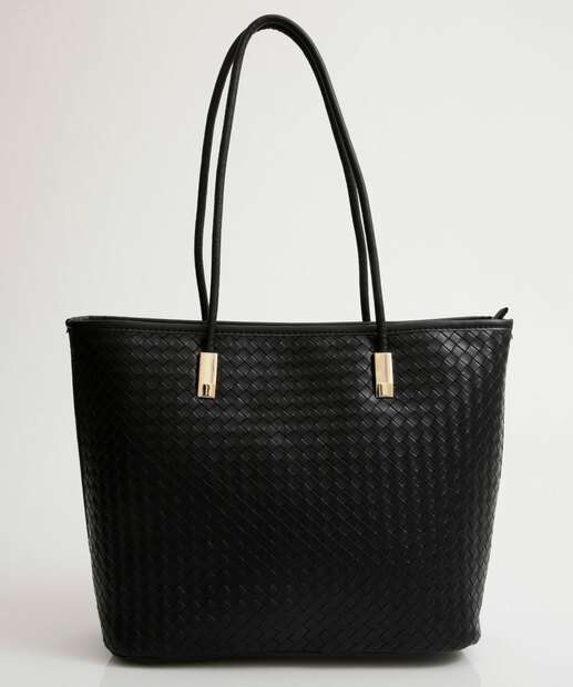 Bolsa De Ombro Tote Feminina Tressê Marisa Preto