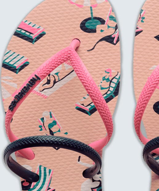 Chinelo Havaianas Feminino Flat Duo Vibes