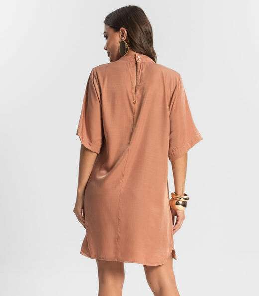 Vestido Curto Feminino Endless Marrom