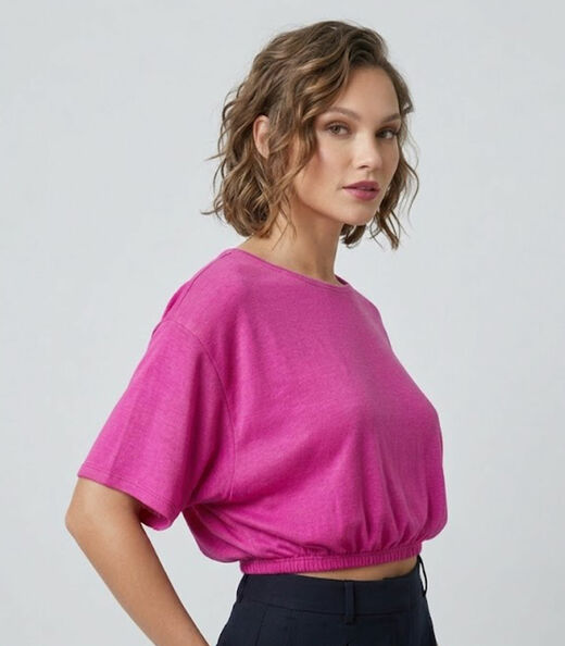 Image_Blusa Feminina Em Viscose Infinita Cor Rosa