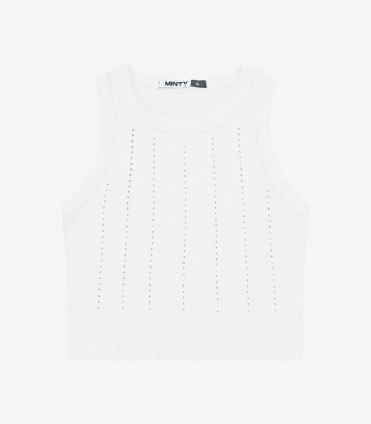 Image_Regata Feminina Ribana Canelada Com Strass Minty Branco