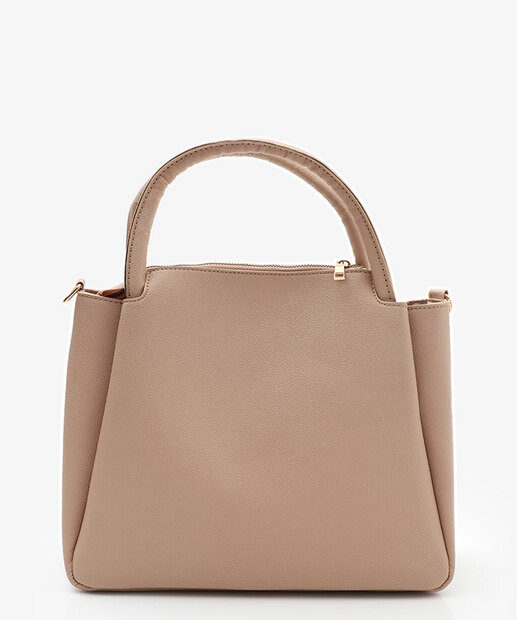 Bolsa De Mão Tote Feminina Marisa Bege