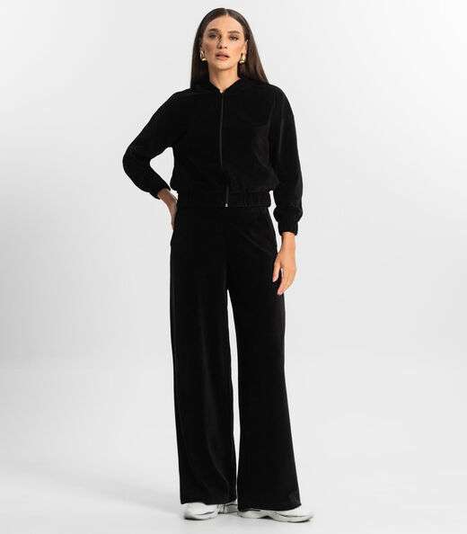 Image_Calça com Elástico Reta Plush Endless Preto