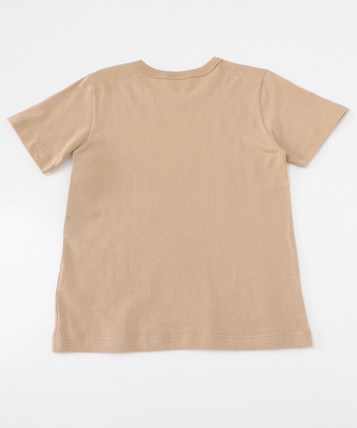 Camiseta Infantil Manga Curta Sonic Tam 4 a 10 Bege