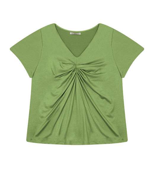 Blusa Feminina Plus Size Franzida Secret Glam Verde