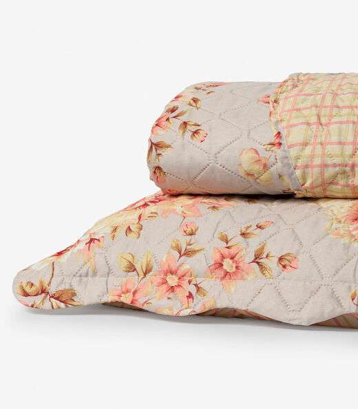 Cobreleito Casal Estampado Dupla Face Lepper Bege