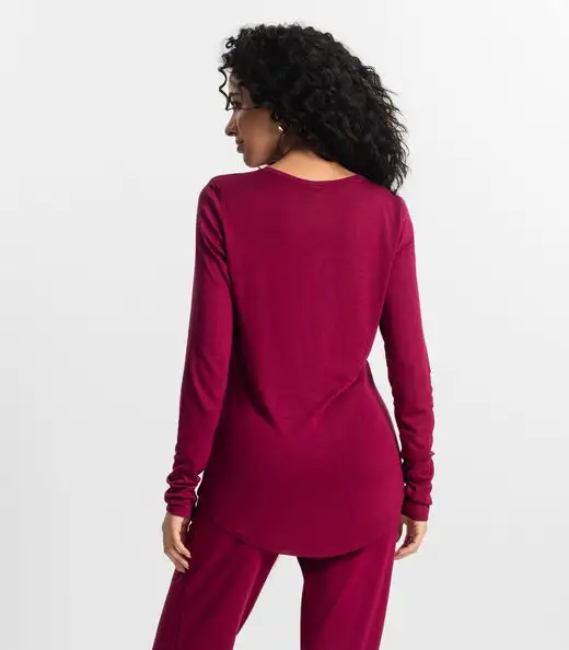 Blusa Feminina Manga Longa Rovitex Vermelho