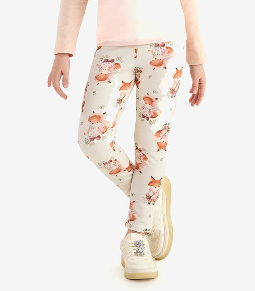 Legging Malha Soft Touch Rovi Kids Bege