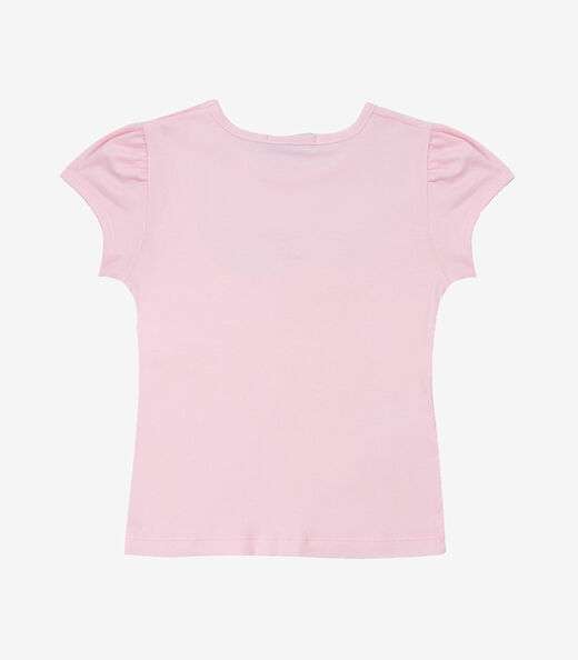 Blusa Infantil Feminina em Cotton Leve Trick Nick Rosa