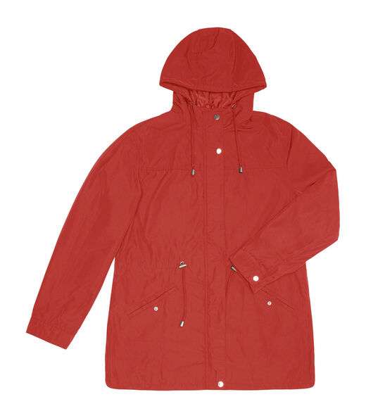 Jaqueta com capuz Sarja Secret Glam Marrom