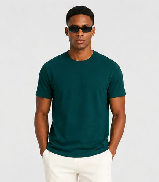 Image_Camiseta Masculina Básica Manga Curta Select Verde