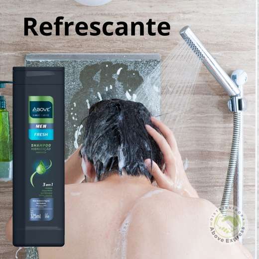 Kit c/3 Shampoo Anticaspa Above Men Fresh 325ml